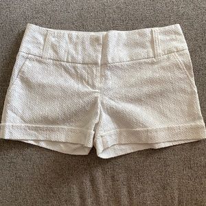 Maurices I Am Smart size 1/2 white dress shorts